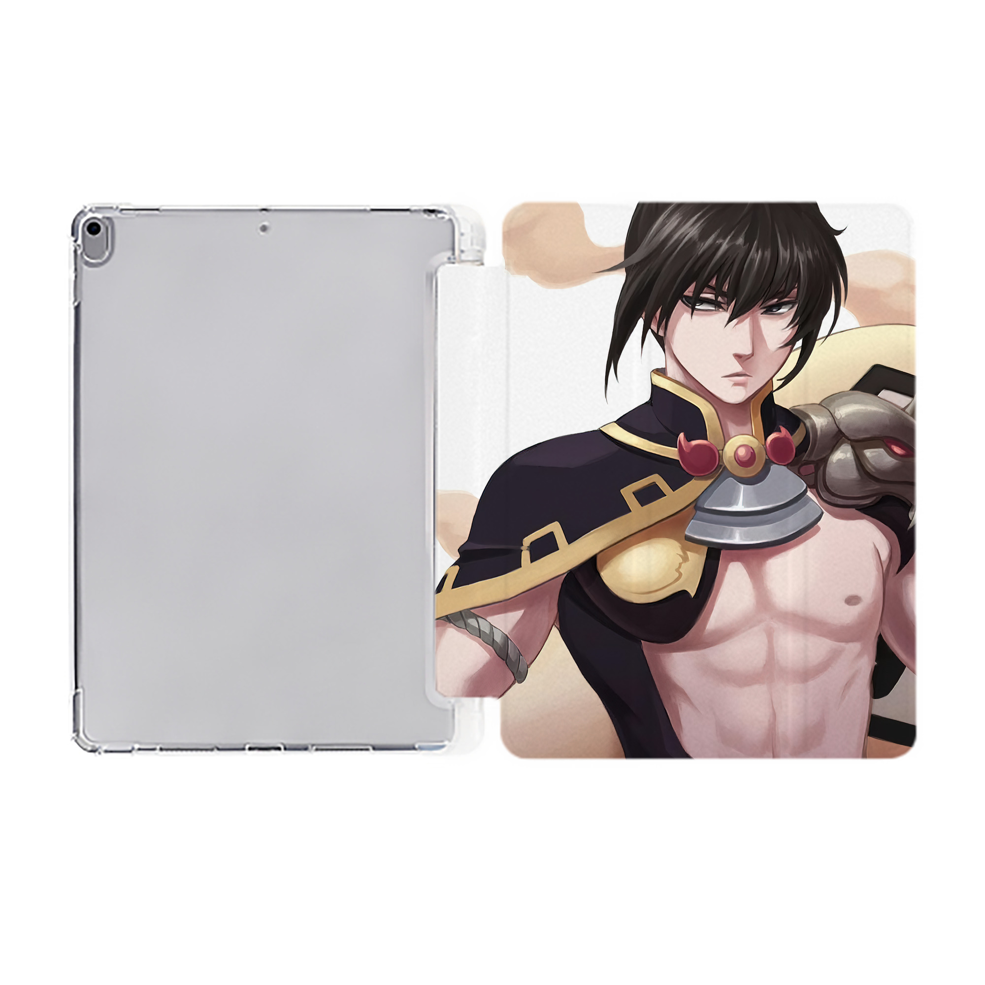 ぎんたま 坂田銀時（さかたぎんとき） 神楽 志村新八（しむら しんぱち） GINTAMA Sakata Gintoki Kagura Shimura Shinpachi IPad ケース ペン収納付き 三つ折りスタンド PUレザー×シリコン 対応機種9.5/10.5/10.9インチ
